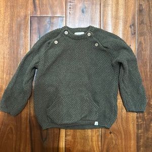 Me & Henry Knit Sweater Olive Green 18-24m
